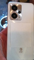 AT&T White Smartphone Dual Rear Cameras AT&T Network Bar Style Mobile Phone