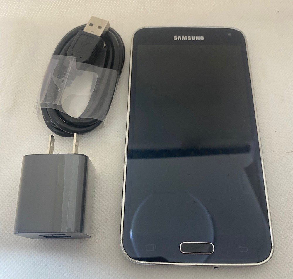 Samsung Galaxy S5 G900 16GB Black 4G LTE GSM Unlocked Smartphone very good black