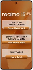 realme 15 (Silver, 128 GB) (8 GB RAM) Mediatek Dimensity 7300+ 5G Global version