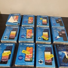 Lot Of 12 AT&T Prepaid Phones Samsung A01 Calypso Alcatel *NOT TESTED AS IS*
