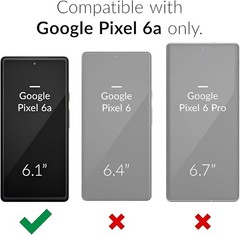 Heavy Duty Full-Body Shockproof Case for Google Pixel 6A 5G 6.1“-Pink