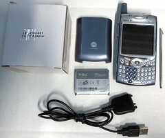 Palm One Sprint Treo 650 Cell Smartphone Silver qwerty bluetooth 3G Grade C