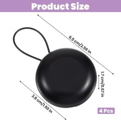 4pcs Loop Earplug Case, Portable Round Ear Plug Holder with Lanyard for Storage