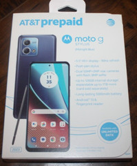 New Blue AT&T Motorola Moto G Stylus 128GB 6.5″ HD+ Display Prepaid Smartphone