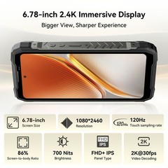 Blackview ROCK 5 4G LTE AI Rugged Smartphone Android 16 Waterproof NFC 20000mAh