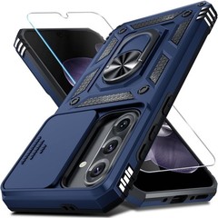 For Samsung Galaxy A36 5G Case with Heavy Duty Shockproof Protective Cover Blue