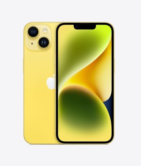 Apple iPhone 14 – Factory Unlocked – 128GB – Yellow – Fair