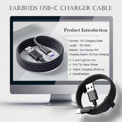 USB-C Fast Charger Adapter for Samsung Galaxy A14 5G, A23 5FT