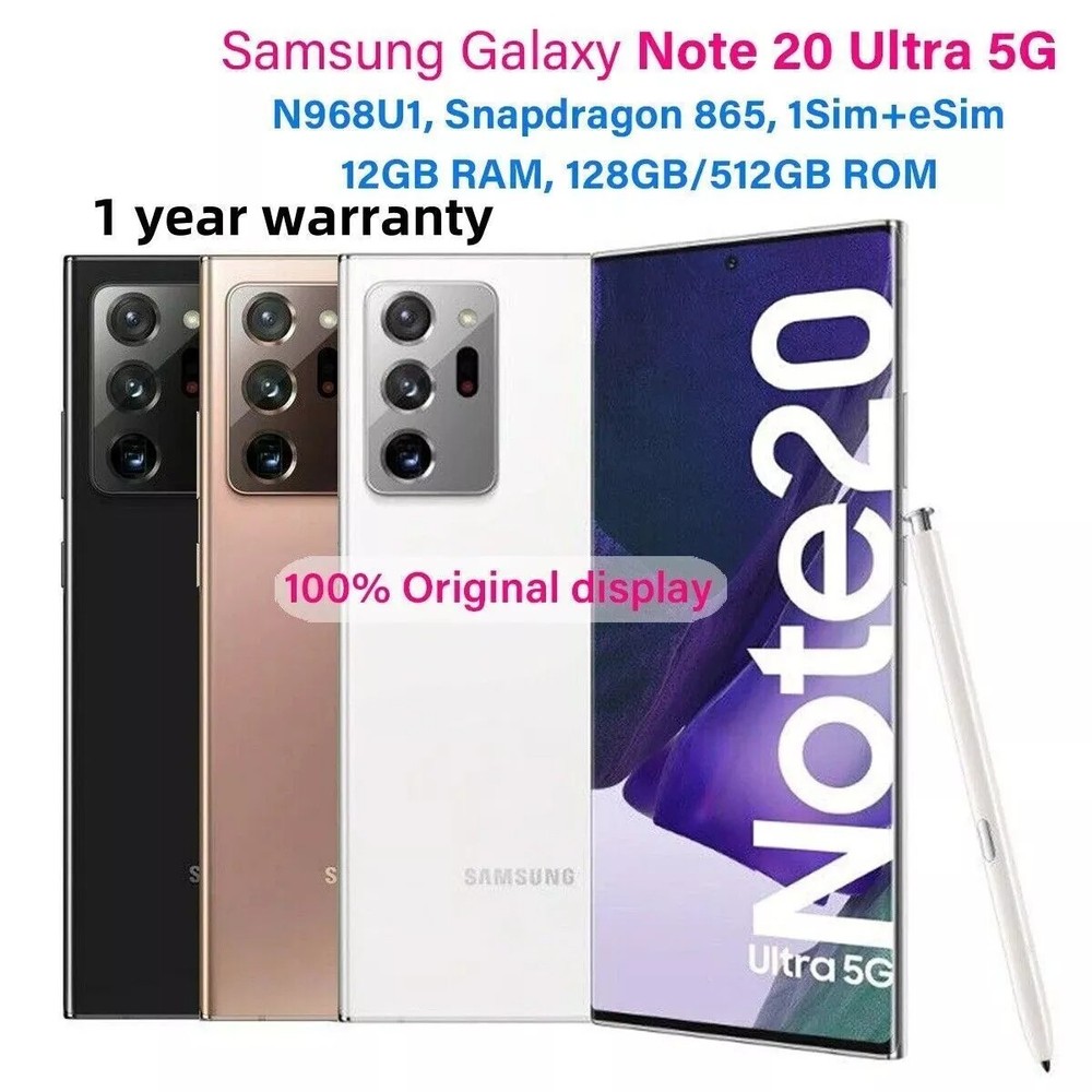 New Samsung Galaxy Note 20 Ultra 5G/Note 10+ Plus/512GB/256GB FACTORY UNLOCKED
