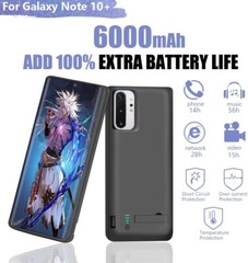For Samsung Galaxy Note 10 plus 6000 mAh Case for Portable Charger Battery Case