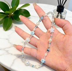 2 Pcs Phone Charm Strap Universal Hand Phone Wrist Strap Lanyard Pearl Beaded Ch
