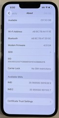 TESTED USED GSM UNLOCKED MIDNIGHT iPhone 14, 256GB A2649 MPVV3LL/A (90% BATTERY)
