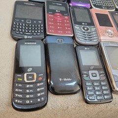 Lot of 20 Vintage Cell Phones Blackberry LG HTC Sony Ericsson Parts Untested