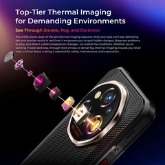 5G OUKITEL WP55 Ultra Rugged Smartphone Android 15 Thermal Imaging Waterproof