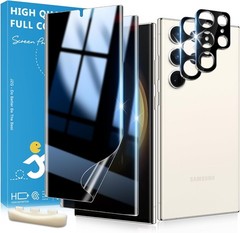 [2+2 Pack] Samsung Galaxy S23 Ultra Lens & Privacy Screen Protectors, Easy Insta