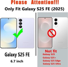 Samsung Galaxy S25 FE Case, Military Grade Drop Tested with HD Screen Protector