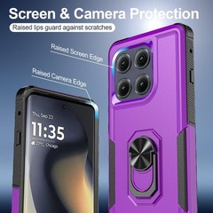 Motorola Moto Edge 5G 2025 Case, Heavy Duty Shockproof Dual Layer Rugged Cover