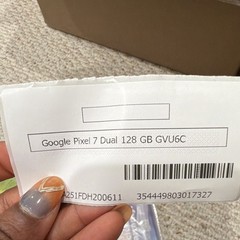 Google Pixel 7 GVU6C 128GB Black Android GSM Bar Smartphone 50MP USB-C