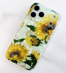 Case for iPhone 17 Pro Max 6.9″ – Sparkle Bling Floral Design Scratch-Resistant