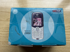 VINTAGE MOTOROLA C650 TIM CELL PHONE WITH BOX