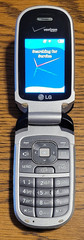 LG VX8360 – Blue and Silver ( Verizon ) Rare Cellular Flip Phone