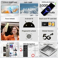 Unlocked G25 Ultra 5G Dual SIM 128GB Cell Phone Smartphone Android Cheap Phone