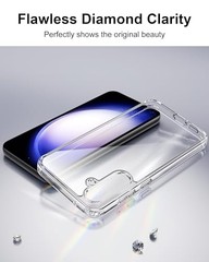 Samsung Galaxy S23 FE 5G 6.4-Inch, Transparent Hard Back – Crystal Clear Cover