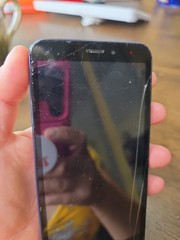 Wiko Voix Android Go Edition Smartphone – Blue – Cracked Screen – Powers On