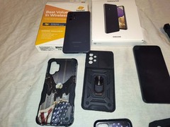 4 Cell phones and accessory Bundle Samsung Celero