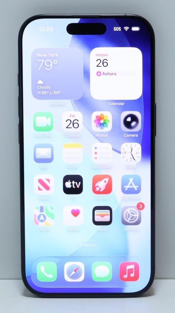 Apple iPhone 16 Pro 128GB (Unlocked) 6.3″ Black Titanium MYM93LL/A
