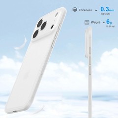 iPhone 17 Pro Max Ultra Thin Case 0.3mm Lightweight Matte Hard Cover with Camera