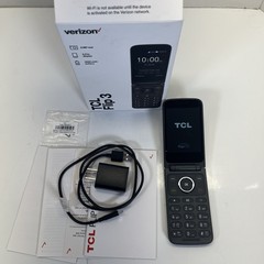TCL Flip 3 T435V Verizon Unlocked 16GB Flip Phone 4G LTE Gray