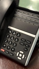 NEC DT400 Series 12-Button Display Phone Black / Excellent Condition