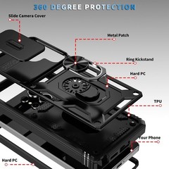 For Samsung Galaxy S26 Ultra 5G Case w/ Magnetic Kickstand & Camera Phone Cover