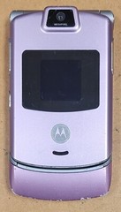 Motorola RAZR V3c – Pink & Silver ( Verizon ) Flip Phone – Super Rare Color READ