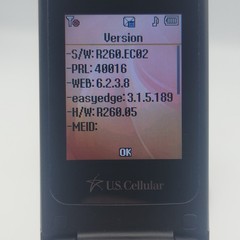 Samsung Chrono SCH-R260 (U.S. Cellular) – 51MB – CDMA – Blue Cellular Flip Phone