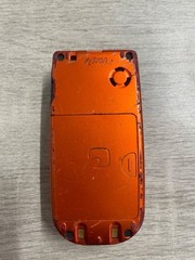 Fujitsu F900iC docomo Flip Phone Black Orange Japan Mobile Cell Phone Vintage