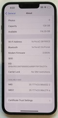 NICE USED GSM UNLOCKED GREEN iPhone 13, 128GB A2482 MNG63LL/A WITH 89% BATTERY