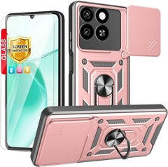ZTE Blade A35 4G Z2453 Case with Tempered Glass Screen Protector for ZTE Blade A