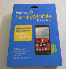 Brand New Factory Sealed Walmart Family Mobile Alcatel One Touch Fierce 2, Phone