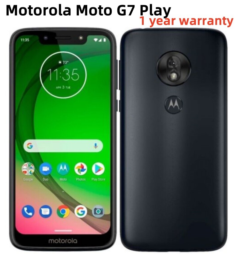 Motorola Moto G7 Play 32GB+3GB 13MP 4G Unlocked Android Smartphone New Sealed