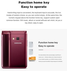 Samsung Galaxy Folder2 SM-G1650 Dual SIM WIFI 8MP LTE 4G Flip Android SmartPhone