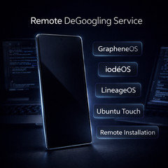 Remote DeGoogling Service – GrapheneOS / iodéOS / LineageOS, Ubuntu Installation