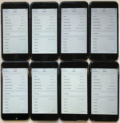 EIGHT TESTED USED GSM UNLOCKED APPLE iPhone 8, 64GB A1863 MQ722LL/A PHONES