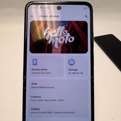 Motorola Razr 5G 2024, 6.9″ Foldable, 256GB, Pink, Cricket Wireless Locked