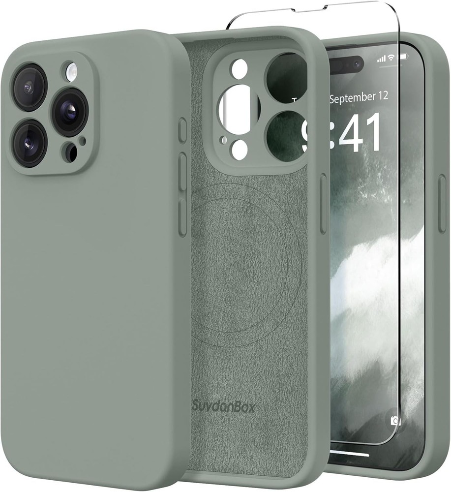 Magnetic for iPhone 12 Pro Max Case, Silicone Shockproof Protective Phone Case 6