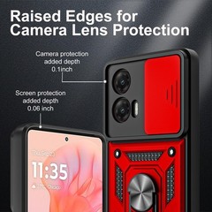 for Moto G Stylus 5G 2024 Case with Tempered Glass Screen Protector [2 Pcs]