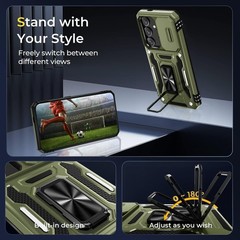For Samsung Galaxy S25 Plus Case with Shockproof Protection & Screen Protector
