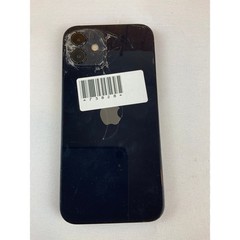 Apple iPhone 12, A2403, 128GB, Black, Back Is Cracked! Screen Flaw!