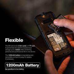 M9 Rugged Feature Phone, 4G Basic Cell Phone, Simple Mobile Phone, Waterproof &